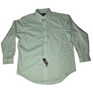 American Living Pastel Green Men's SZ 16.5 32/33 Long Sleeve Button Up NWT